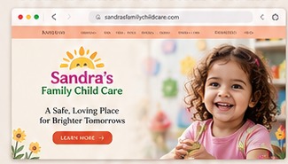 Sandra's Family Childcare website project